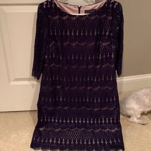 Navy blue lace dress